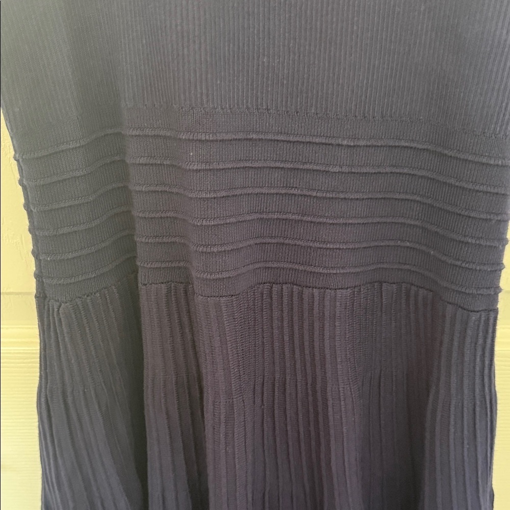 Elegant Blue Sleeveless Dress - Picture 2 of 5